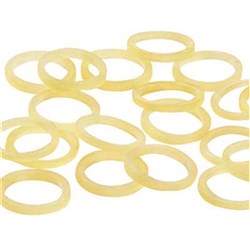 NAOL Safari Amber Latex Elastics, 3/16", 4 1/2oz, Zebra, 50-Pack