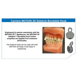 NAOL Motion 3D Sidekick Bondable Hook, 10-Pack