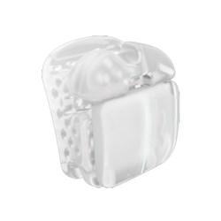 NAOL Carriere SLX 3D Clear Brackets, 022, Lower Anterior -6T Low Torque, 5-Pack