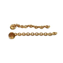 NAOL Gold Eruption Chain, Round - Eyelet Style, 5-Pack
