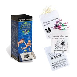 Creatures of the Sea Elastics - Amber Light 3/16" - Seahorse - 100 Elastics per Patient Pack, 50-Packs
