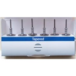 Planmeca Tapered Milling Bur - White Stripes, 6-Pack
