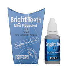PDS Bright Teeth - Bleaching System - 10% Carbamide Peroxide - Mint Flavour - Gel Refill - 30ml Bottle