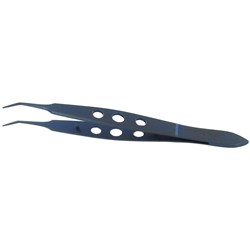 TITANIUM MICRO SURGICAL TISSUE FORCEP CVD 110mm NON SERRATED