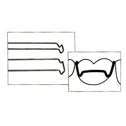 Scheu Adams Clasp - 10mm - x 0.7mm, 10-Pack