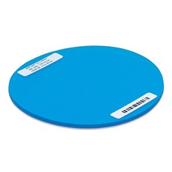Scheu Bioplast - 125 x 3mm - Blue Transparent Round, 10-Pack