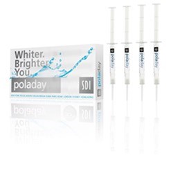 SDI Pola Day - Teeth Whitening System - Mini Syringe Kit - 6% Hydrogen Peroxide - 1.3g Syringe, 4-Pack