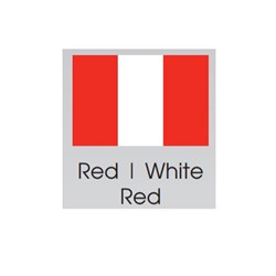 Briteguard Mouthguard - 4mm x 127mm - Red White Red - Square