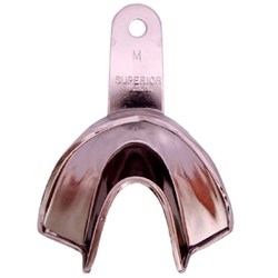 Superior Solid Stainless Steel Impression Tray - Regular Lower - Medium