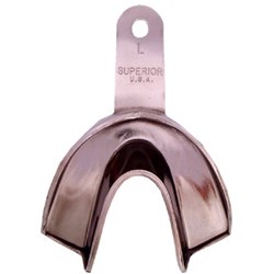 Superior Solid Stainless Steel Impression Tray - Regular Lower - Large