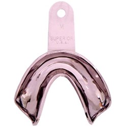 Superior Stainless Steel Impression Tray - Edentulous - Lower - Medium