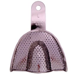Superior Stainless Steel Impression Tray - Perforated - Regular Upper - Large