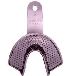Superior Stainless Steel Impression Tray - Perforated - Regular Lower - Small