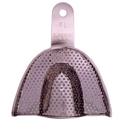 Superior Stainless Steel Impression Tray - Perforated - Regular Upper - X Large