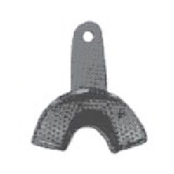 Superior Stainless Steel Impression Tray - Perforated - Partial Lower - Anterior