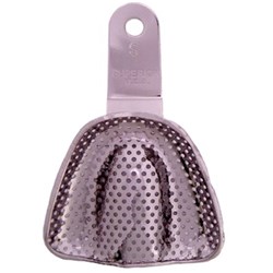 Superior Stainless Steel Impression Tray - Perforated - Edentulous Upper - Small