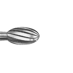 Komet Tungsten Carbide Bur - H379-018 - Egg Football - Slow Speed, Right Angle (RA), 5-Pack