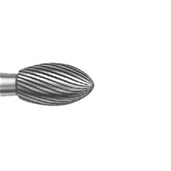 Komet Tungsten Carbide Bur - H379UF-023 - Egg 30 Blades - Slow Speed, Right Angle (RA) 5-Pack