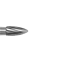 Komet Tungsten Carbide Bur - H390-016 - Grenade - High Speed, Friction Grip XLong (FGXL), 5-Pack