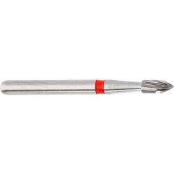 Komet Tungsten Carbide Bur - H46-014 - Finishing Flame - High Speed, Friction Grip (FG), 5-Pack