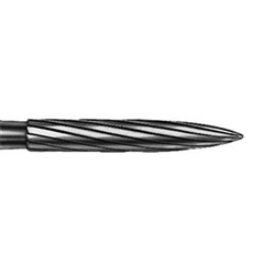 Komet Tungsten Carbide Bur - H48L-012 - Finishing Flame - Slow Speed, Right Angle (RA), 5-Pack
