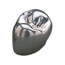 3M Crown Form IsoForm - Prefabricated Tin-Silver Alloy Crowns - 2nd Bicuspid L54, 5-Pack