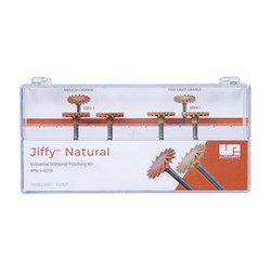 Ultradent Jiffy Polisher - Natural IntraOral Universal Polishing Kit - RA - Fine and Medium - 14mm, 4-Pack