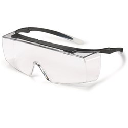 UVEX Super OTG Safety Clear Lens Black Frame