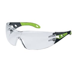 UVEX Pheos Clear Lens Black Green Arms Anti Scratch Fog