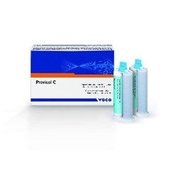 PROVICOL C 65g x 2 Cartridges & Mixing Tips Temporary Cement