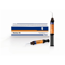 Voco Rebilda DC - Adhesive Core Build-Up - Quick Mix White - 10g Syringe, 1-Pack and Mixing Tips