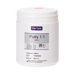 Vertex Silicone Putty 1:1 - 2 x 1kg A and B - Shore A Value of 85 after setting