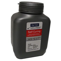 Vertex Self Cure Powder - Shade 4 Clear - 500g Tub