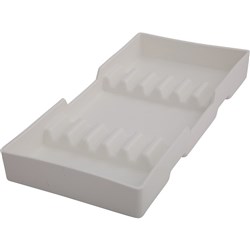 ZIRC Cabinet Tray for Hand Instruments - Size 16 - Deep White