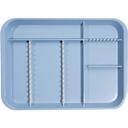 ZIRC B Lok Tray Divided Tray - Blue - 33.97 x 24.45 x 2.22cm