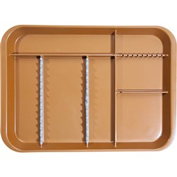 ZIRC B Lok Tray Divided Tray - Copper - 33.97 x 24.45 x 2.22cm