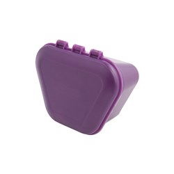 Zirc Denture Boxes - Plum - 9.53 x 4.45cm, 12-Pack