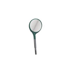 ZIRC Crystal Plastic Mirror Head - Teal - Simple Stem - Size 4, 12-Pack