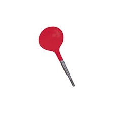 ZIRC Crystal Plastic Mirror Head - Red - Simple Stem - Size 4, 12-Pack