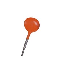 ZIRC Crystal Plastic Mirror Head - Copper - Simple Stem - Size 4, 12-Pack