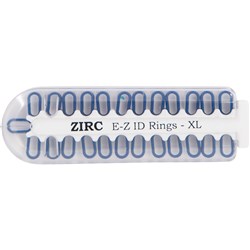 E Z ID Rings for Instruments XLarge Blue Pack 25