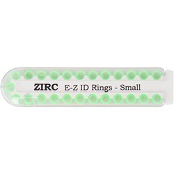 ZIRC E Z ID Rings for Instruments - Small - Neon Green - 3.18mm, 25-Pack