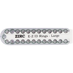 ZIRC E Z ID Rings for Instruments - Large - Green - 6.35mm, 25-Pack