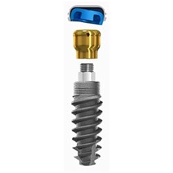 Locator Implant+Abutment 4.4mm Dia 8mm Length 4mm Cuff