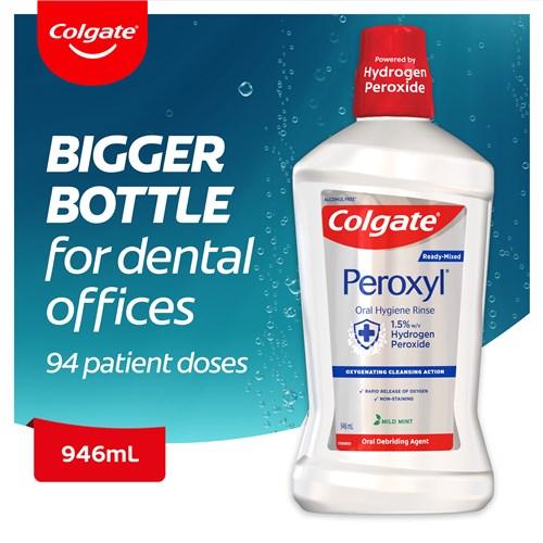 Colgate Peroxyl Mouthrinse with 1.5% HP In-Office Size 946mL