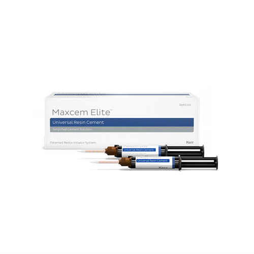 KE-33872 - MAXCEM ELITE Clear Improved Refill Syringe 5g x 2 & 8 Tips