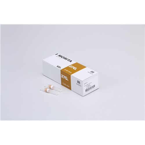 M-NEEDLE27S MORITA Dental Needle 27G Short 21mm Box of 100