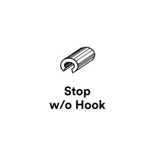 3M Unitek Archwire Stop, No Hook, 517-610, .016/.018 in. Round Wire, Split Crimpable, 100-Pack