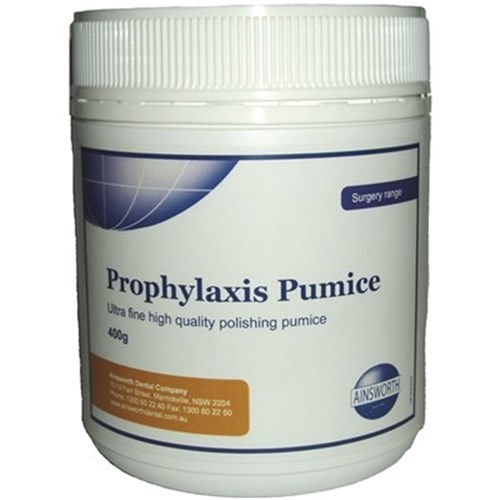 Ainsworth Prophylaxis Pumice Ultra Fine, 400g Jar