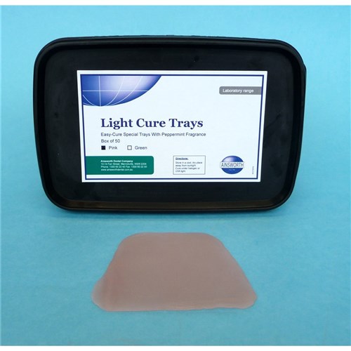 Ainsworth Light Cure Tray Pink, 50-Pack